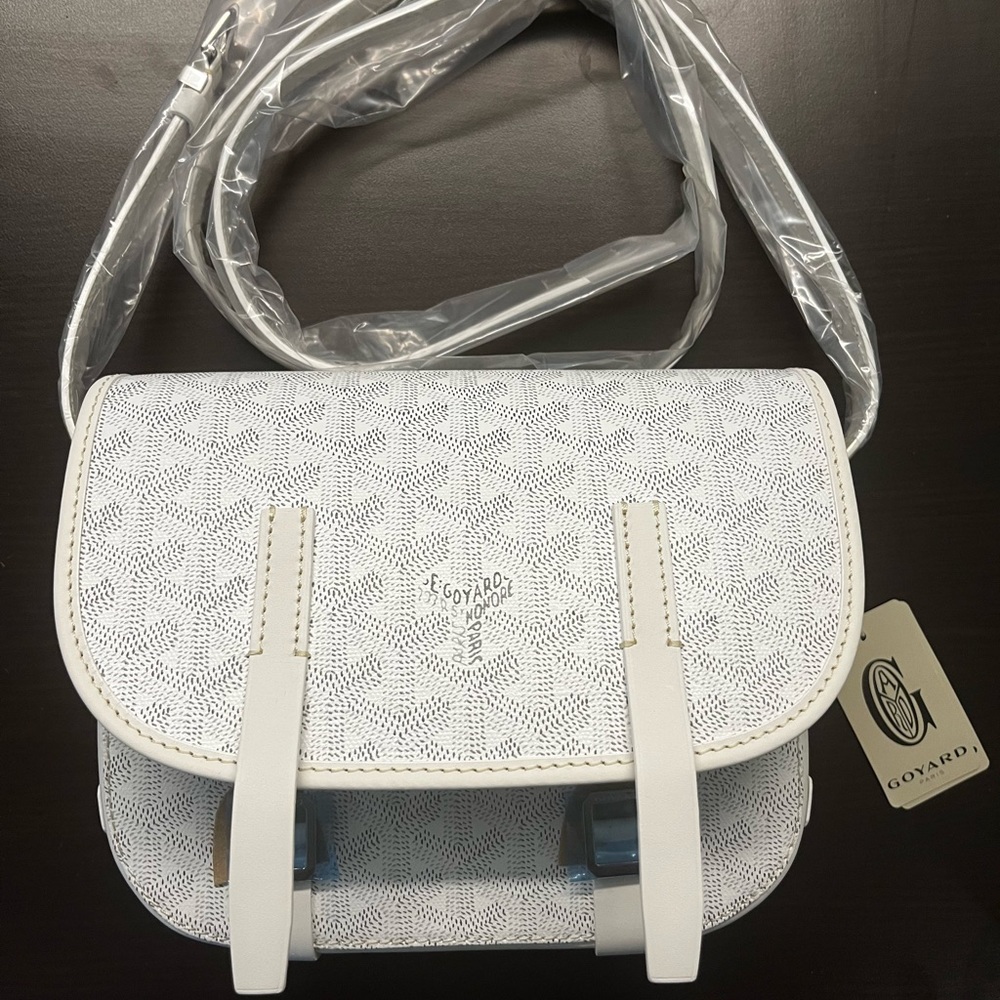 New Goyard Belvedere PM White